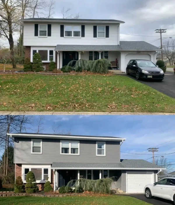 Before and after: Roofing, siding and gutters — New Jersey