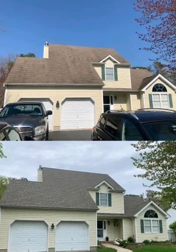 Before and after: Roofing project — New Jersey