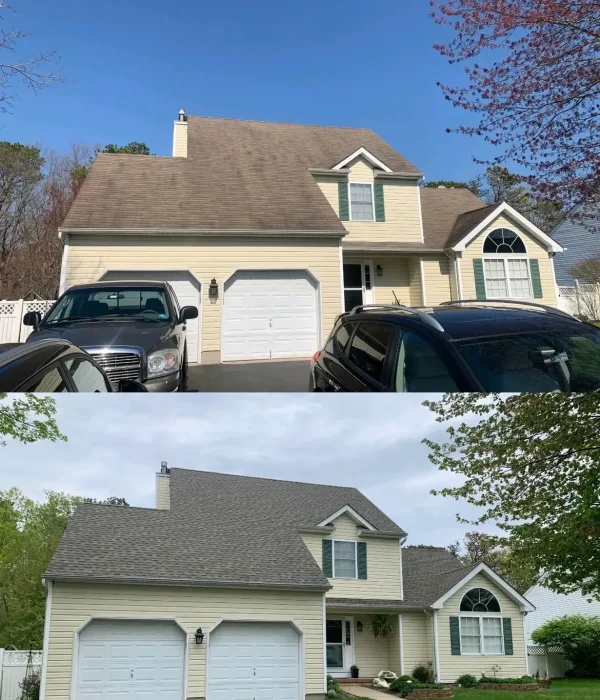 Before and after: Roofing project — New Jersey