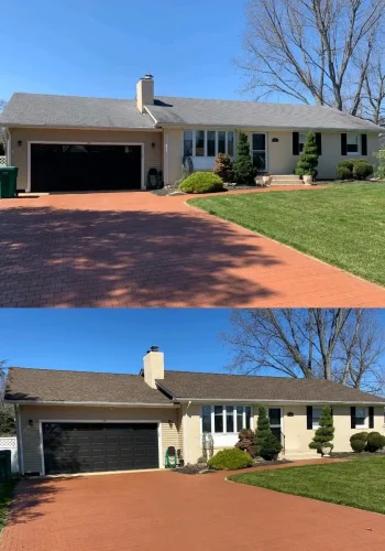 Before and after: Roofing project — New Jersey