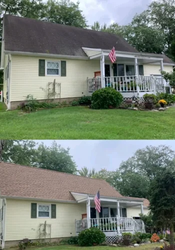 Before and after: Roofing project — New Jersey