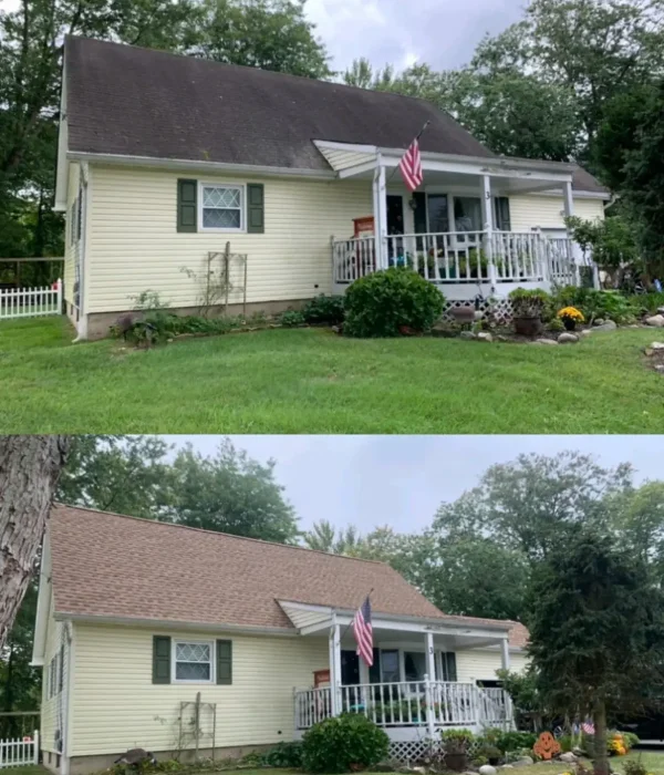 Before and after: Roofing project — New Jersey