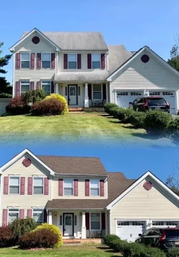 Before and after: Roofing project — New Jersey