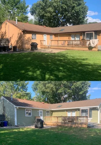Before and after: Siding and gutters — New Jersey