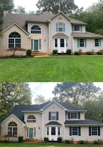 Before and after: Roofing project — New Jersey