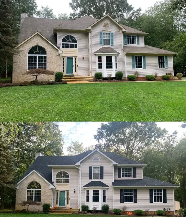 Before and after: Roofing project — New Jersey