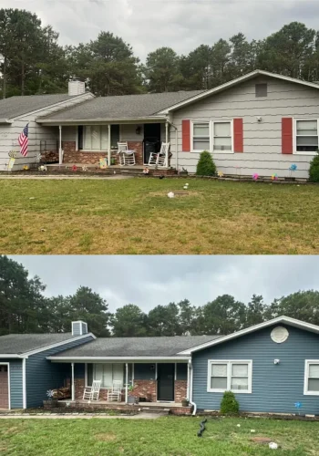 Before and after: Siding and gutters — New Jersey