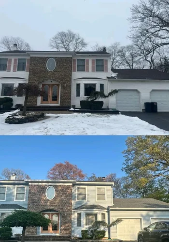 Before and after: Roofing, siding and gutters — New Jersey