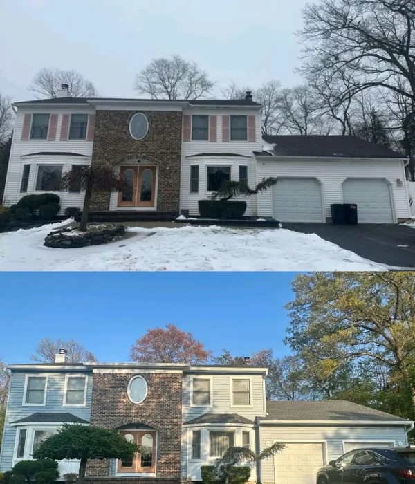 Before and after: Roofing, siding and gutters — New Jersey