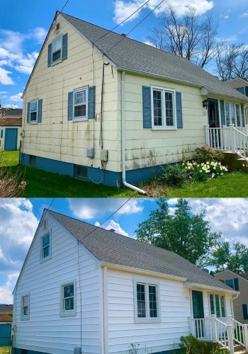Before and after: Siding and gutters — New Jersey