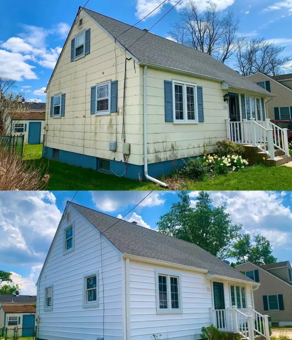 Before and after: Siding and gutters — New Jersey