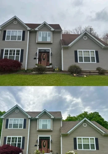 Before and after: Roofing project — New Jersey