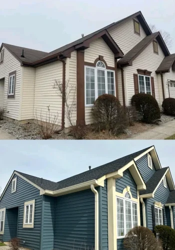 Before and after: Roofing, siding and gutters — New Jersey
