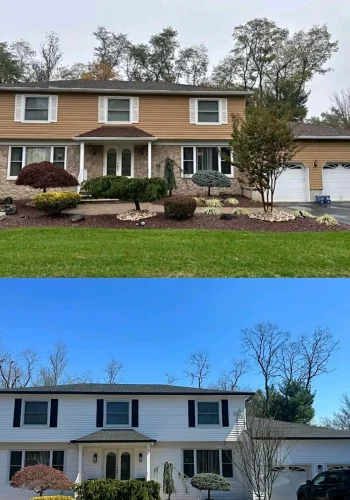 Before and after: Roofing, siding and gutters — New Jersey