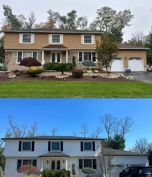 Before and after: Roofing, siding and gutters — New Jersey