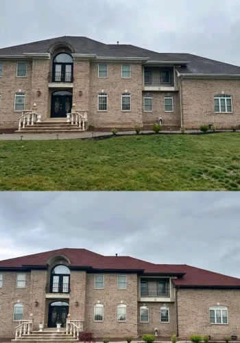 Before and after: Roofing and gutters — New Jersey