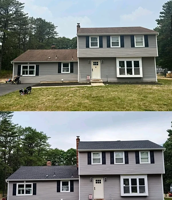 Before and after: Roofing project — New Jersey