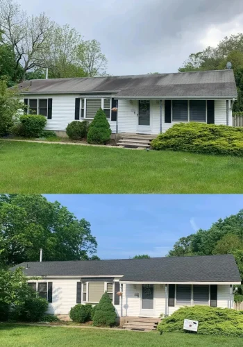 Before and after: Roofing project — New Jersey